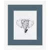 ArtToFrames 21x25 inch Satin White Frame Picture Frame with 2 Inch Single Dutch Blue Mat, SingleMat-FRBW26074-21x25-785 view 2
