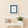 ArtToFrames 21x25 inch Satin White Frame Picture Frame with 2 Inch Single Dutch Blue Mat, SingleMat-FRBW26074-21x25-785 view 3
