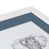 ArtToFrames 21x25 inch Satin White Frame Picture Frame with 2 Inch Single Dutch Blue Mat, SingleMat-FRBW26074-21x25-785 view 4