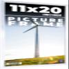 11x20 Frame Silver Real Wood Picture Frame Width 0.75 Inches | Interior Frame Depth 0.5 Inches | Stainless Silver Modern Photo Frame Complete with UV Acrylic, Foam Board Backing & Hanging Hardware view 1