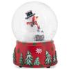 Elanze Designs Cardinal MM Sturdy Polyresin Christmas Glitter Water Snow Globe Magical Whimsical Tabletop Dresser Nightstand Figurine Decoration Plays Frosty The Snowman view 2