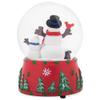 Elanze Designs Cardinal MM Sturdy Polyresin Christmas Glitter Water Snow Globe Magical Whimsical Tabletop Dresser Nightstand Figurine Decoration Plays Frosty The Snowman view 3