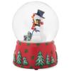 Elanze Designs Cardinal MM Sturdy Polyresin Christmas Glitter Water Snow Globe Magical Whimsical Tabletop Dresser Nightstand Figurine Decoration Plays Frosty The Snowman view 4
