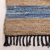 SAFAVIEH Area Rug 8x10 - Vintage Leather Collection - Large - Grey & Natural, Handmade Modern Fringe, Ideal for Living Room, Bedroom, Dining Space (VTL602F) view 3
