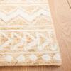SAFAVIEH Metro Collection Runner Rug - 2'3" x 8', Gold & Ivory, Handmade Moroccan Wool, Ideal for High Traffic Areas in Living Room, Bedroom (MET906D) view 4