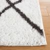 SAFAVIEH Area Rug 8x10 - Berber Shag Collection - Large - Ivory & Grey, Moroccan Design, Non-Shedding & Easy Cleaning, Plush Thick Pile, Ideal for Living Room, Bedroom, Dining Space (BER522F) view 3