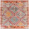 SAFAVIEH Area Rug 8x10 - Madison Collection - Large - Rust & Pink, Boho Diamond Distressed Design, Non-Shedding & Easy Cleaning, Ideal for Living Room, Bedroom, Office, Dining Space (MAD418Q) view 3