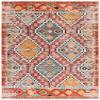 SAFAVIEH Area Rug 8x10 - Madison Collection - Large - Rust & Pink, Boho Diamond Distressed Design, Non-Shedding & Easy Cleaning, Ideal for Living Room, Bedroom, Office, Dining Space (MAD418Q) view 4