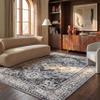 SAFAVIEH Area Rug 8x10 - Brentwood Collection - Large - Grey & Black, Medallion Distressed Design, Non-Shedding & Easy Cleaning, Ideal for Living Room, Bedroom, Office, Dining Space (BNT851H) view 1