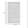 SAFAVIEH Metro Collection Runner Rug - 2'3" x 8', Blue & Ivory, Handmade Moroccan Wool, Ideal for High Traffic Areas in Living Room, Bedroom (MET908M) view 2