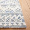 SAFAVIEH Metro Collection Runner Rug - 2'3" x 8', Blue & Ivory, Handmade Moroccan Wool, Ideal for High Traffic Areas in Living Room, Bedroom (MET908M) view 4