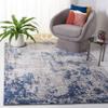 SAFAVIEH Meadow Collection Accent Rug - 3'3" x 5', Ivory Grey & Blue, Modern Abstract Design, Non-Shedding & Easy Care, Ideal for High Traffic Areas in Entryway, Living Room, Bedroom (MDW178A) view 1