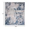 SAFAVIEH Meadow Collection Accent Rug - 3'3" x 5', Ivory Grey & Blue, Modern Abstract Design, Non-Shedding & Easy Care, Ideal for High Traffic Areas in Entryway, Living Room, Bedroom (MDW178A) view 2