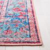 SAFAVIEH Washable Rug Serapi Collection - 8' x 10', Light Blue & Red, Slip Resistant & Easy to Clean, Ideal for Living Room, Bedroom, Dining Space (SEP518J) view 3