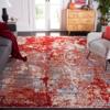 SAFAVIEH Area Rug 8x10 - Aston Collection - Large - Red & Grey, Modern Abstract Design, Non-Shedding & Easy Cleaning, Ideal for Living Room, Bedroom, Office, Dining Space (ASN710Q) view 1