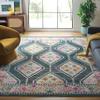 SAFAVIEH Area Rug 8x10 - Madison Collection - Large - Dark Green & Beige, Boho Tribal Distressed Design, Non-Shedding & Easy Cleaning, Ideal for Living Room, Bedroom, Office, Dining Space (MAD481Y) view 1