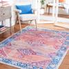 SAFAVIEH Washable Rug Serapi Collection - 8' x 10', Rust & Navy, Slip Resistant & Easy to Clean, Ideal for Living Room, Bedroom, Dining Space (SEP376P) view 1