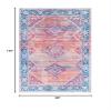 SAFAVIEH Washable Rug Serapi Collection - 8' x 10', Rust & Navy, Slip Resistant & Easy to Clean, Ideal for Living Room, Bedroom, Dining Space (SEP376P) view 2