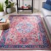 SAFAVIEH Washable Rug Serapi Collection - 8' x 10', Navy & Red, Slip Resistant & Easy to Clean, Ideal for Living Room, Bedroom, Dining Space (SEP518M) view 1