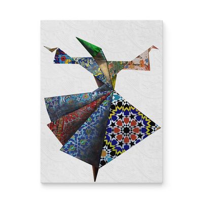 Artorang Ancient Sufi dance and whirling dervish with Persian pattern