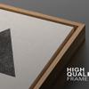 wall26 Framed Canvas Print Wall Art Set Mid-Century Spiral Triangle Polygon Variety Abstract Shapes Illustrations Modern Minimalist Relax/Calm for Living Room, Bedroom, Office - 16"x24"x2 Natural view 4