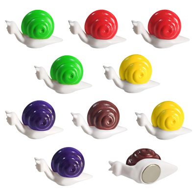 10PCS Snail Shaped Refrigerator Magnets, Cute Kids Magnets, Magnets for Whiteboards, File Cabinet Magnets for Boys, Girls, Kids, Bookshelves, Desks, Files, Kids Halloween Party Gifts