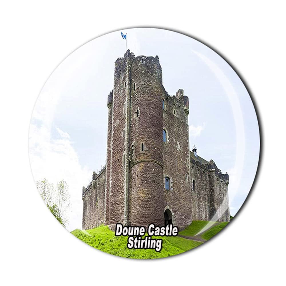 Doune Castle Stirling Scotland UK Fridge Magnet 3D Crystal Tourist Souvenir Gift Collection Refrigerator Magnetic Sticker