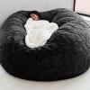 JaidWefj 5ft Giant Fur Bean Bag Chair for Adult,Plush Ultra Soft Bean Bag Chair,Lazy Sofa Cover(No Filler) view 1