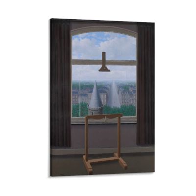37 Masterpieces by Rene Magritte - The Promenades of Euclid by Rene Magritte Canvas Art Poster and Wall Art Picture Print Modern Family Bedroom Decor Posters 20x30inch(50x75cm)