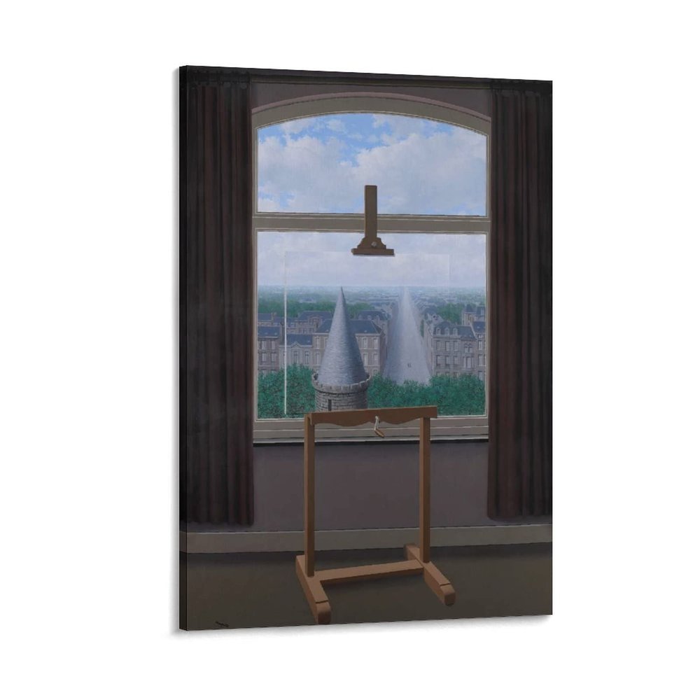 37 Masterpieces by Rene Magritte - The Promenades of Euclid by Rene Magritte Canvas Art Poster and Wall Art Picture Print Modern Family Bedroom Decor Posters 20x30inch(50x75cm)