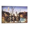 28 Masterpieces by Salvador Dali - Swans Reflecting Elephants Canvas Art Poster and Wall Art Picture Print Modern Family Bedroom Decor Posters 20x30inch(50x75cm) view 1