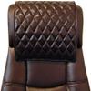 Azrah Traders Leather Recliner Chair Headrest Cover - Sofa, Love Seat, Furniture Protector, Theater Seat Cover/SlipCover for Home & Office, 30x50 Inches - Quilt Brown Pack of 2 view 1