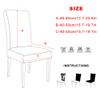 1/2/4/6Pcs Chair Cover Solid Color Jacquard Spandex Slipcover Protector Case for Kitchen Dining Room Chaise Chair Cover Elastic,red,6 Pieces view 2