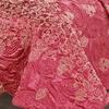 MEET HAPPINESS Lightweight All Season -Attractive Embossed Solid Pattern (Wine red) view 2