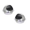 Unifizz Chimney Cap Polished 304 Stainless Steel Extractor Grille,180MM Nose External Vent for Ventalition, Silver, 2 Pcs. view 1