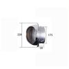 Unifizz Chimney Cap Polished 304 Stainless Steel Extractor Grille,180MM Nose External Vent for Ventalition, Silver, 2 Pcs. view 2