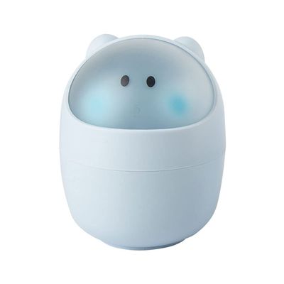 YANZHEXIN Bathroom Waste Basket Trash Can Indoor Garbage Sorting Bucket Table Delivery Bedside Debris Waste Paper Basket Portable Mini Cute Storage Box Kitchen Garbage Can (Color : C)