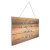 Wooden Signs, Rustic Grow Old Along with Me The Best is Yet to Be Sign Plaque Pianted Quote Home Decor Farmhouse Garden Outdoor Wall Art 10"x16", Made in USA view 3