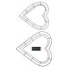 1 Set Decorative Frame Accessories Rings DIY Supplies Green Forms Metal Shaped Hoop Making Flower Macrame Heart Garland Floral Wire Decor Wreath Reusable Iron Hanging Ring view 1