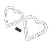 1 Set Decorative Frame Accessories Rings DIY Supplies Green Forms Metal Shaped Hoop Making Flower Macrame Heart Garland Floral Wire Decor Wreath Reusable Iron Hanging Ring view 3