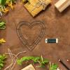 1 Set Decorative Frame Accessories Rings DIY Supplies Green Forms Metal Shaped Hoop Making Flower Macrame Heart Garland Floral Wire Decor Wreath Reusable Iron Hanging Ring view 4