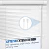 2 Pieces Blind Wand Vertical Blinds Replacement Parts Blind Stick Rod with Hook and Grip Clear for Window(Plastic,12 Inch) view 4