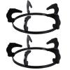 Lurrose 2pcs Gas Stove Bracket Stove Cookware Ring Pan Stand Kitchen Gas Stove Racks Kitchen Accessories Gas Stove Holders Metal Gas Stove Rack Kitchen Stove Accessories Wok Support Rack view 1