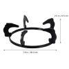 Lurrose 2pcs Gas Stove Bracket Stove Cookware Ring Pan Stand Kitchen Gas Stove Racks Kitchen Accessories Gas Stove Holders Metal Gas Stove Rack Kitchen Stove Accessories Wok Support Rack view 2