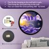 JYBBGO 17.3'' Moving Sand Art 3D Sand Painting Picture Creative Deep Sea Sandscape Living Room Decoration, 360 Rotate, Glass Crafts Solid Wood Frame, Home Office Work Decor(Purple) view 4