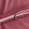 100% Cotton 600 Thread Count Duvet Cover, 1 Piece Duvet Cover with Zipper Closure & Corner Ties, Comforter Cover (Full/Queen Size, Burgundy) view 4
