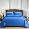 100% Cotton 600 Thread Count Duvet Cover, 1 Piece Duvet Cover with Zipper Closure & Corner Ties, Comforter Cover (Full/Queen Size, Royal Blue) view 2