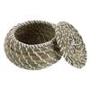BESPORTBLE Home Natural Seagrass Woven Storage Box with Lid Decorative Organizer for Living Room Kitchen and Bedroom Seagrass Container for Household Items view 1