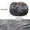 Bean Bag Chair Giant Adult Beanbag Chair 5ft /6ft /7ft Bean Bag Cover Comfy Fur Oversized Bean Bag Couch Large Cuddle Chair Fluffy Lazy Sofa Big (it was only a Cover, not a Full Bean Bag) view 2