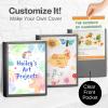 CRANBURY 9x12 Presentation Book (Black), 24-Pocket Folder with Clear Plastic Sleeves, Displays 48 Pages of 9 x 12 or A4 Documents, Certificates, Kids Art, Keepsakes, Acid-Free Portfolio Binder view 3